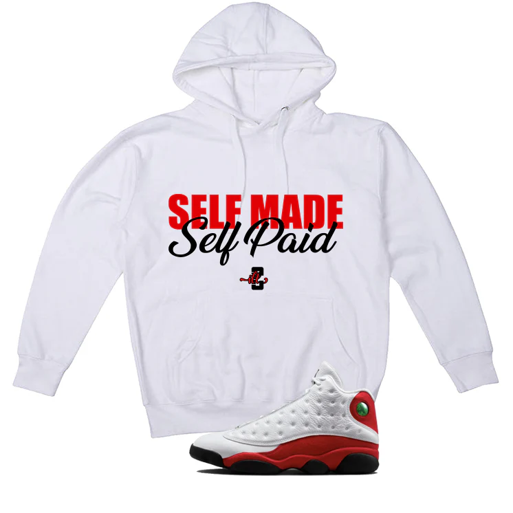 Air Jordan 13 Chicago Matching T-Shirt, Sweatshirts & Hoodies White T-Shirt (Self Made Self Paid)| illcurrency - Image 2