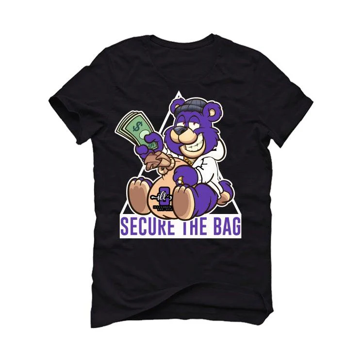 Air Jordan 13 “Court Purple” Black T-Shirt (Secure the bag) - Image 2