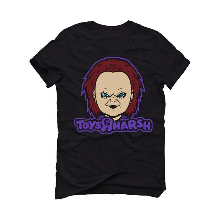 Air Jordan 13 “Court Purple” Black T-Shirt (TOYS R HARSH) - Image 2