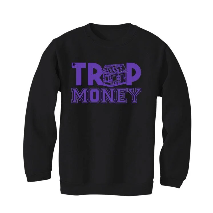 Air Jordan 13 “Court Purple” Black T-Shirt (trap house) - Image 4