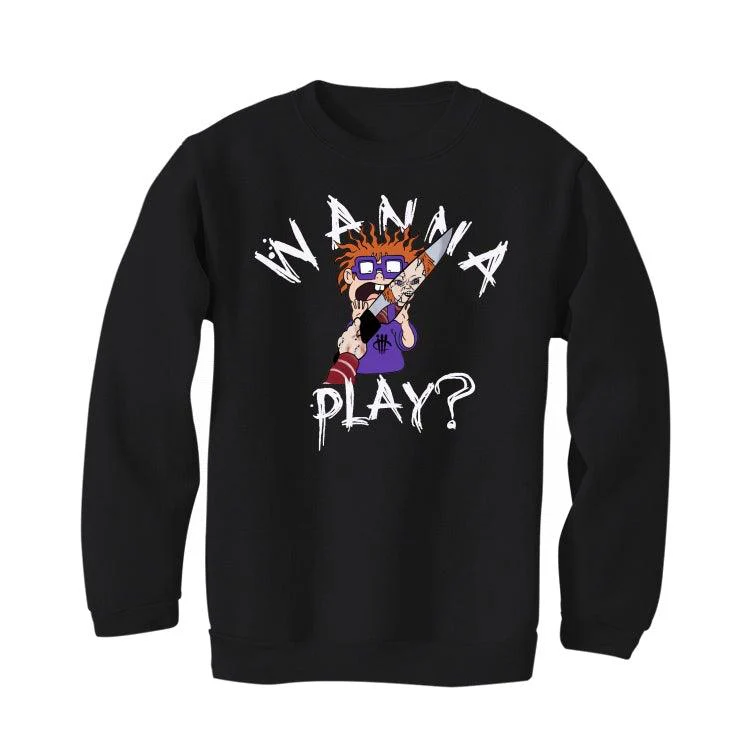Air Jordan 13 “Court Purple” Black T-Shirt (WANNA PLAY) - Image 4