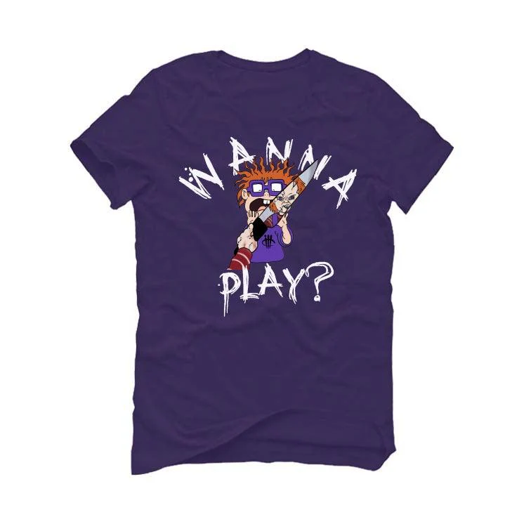 Air Jordan 13 “Court Purple” Purple T-Shirt (WANNA PLAY) - Image 2