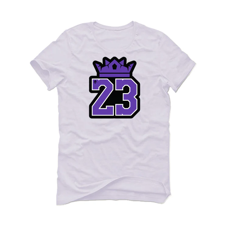 Air Jordan 13 “Court Purple” White T-Shirt (23) - Image 2