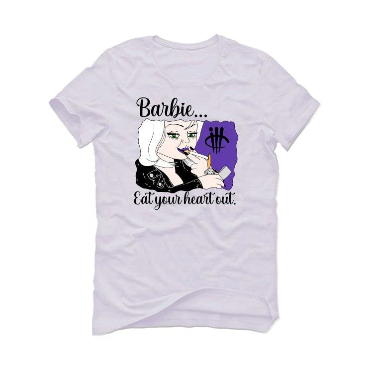 Air Jordan 13 “Court Purple” White T-Shirt (EAT YOUR HEART OUT) - Image 2