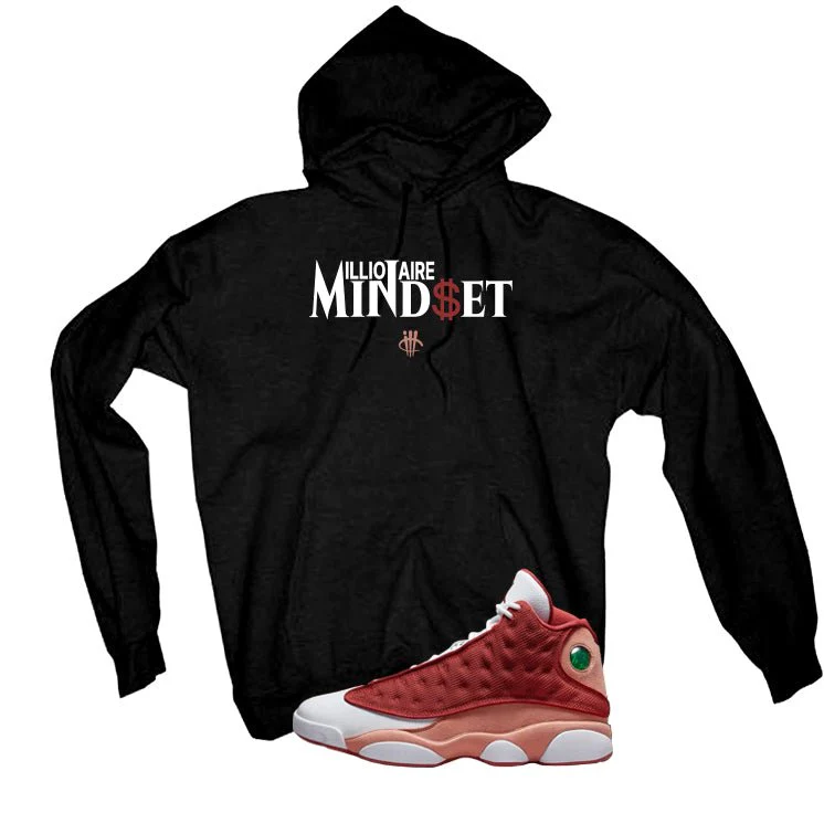 Air Jordan 13 Dune Red Black T-Shirt (Millionaire Mindset)| illcurrency - Image 3
