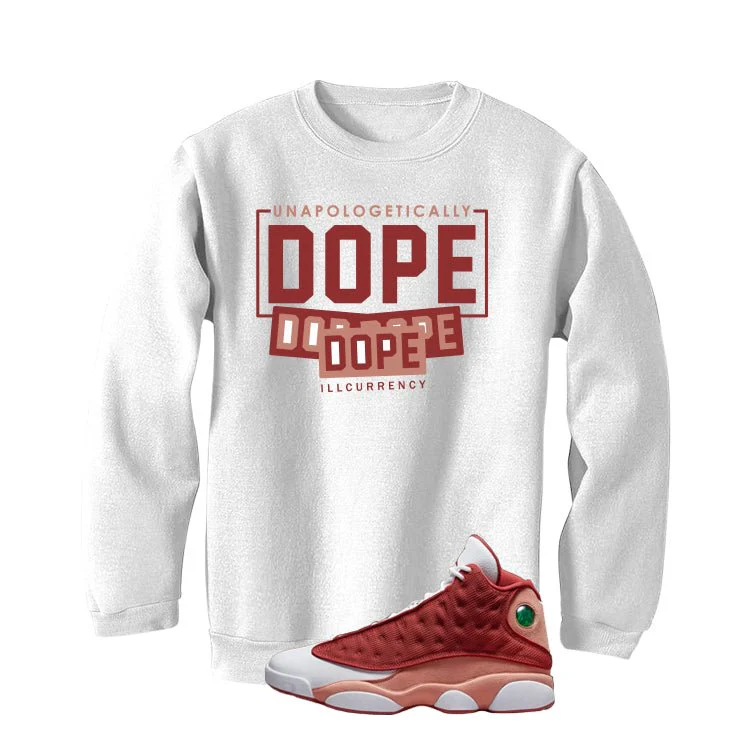 Air Jordan 13 Dune Red White T-Shirt (DOPE)| illcurrency - Image 4