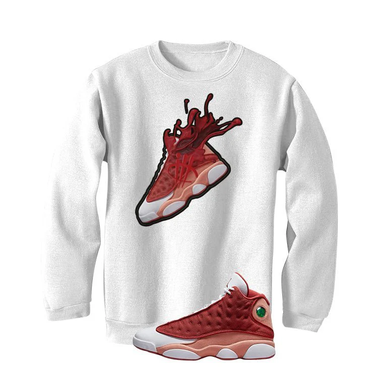 Air Jordan 13 Dune Red White T-Shirt (SPLASH 13)| illcurrency - Image 4