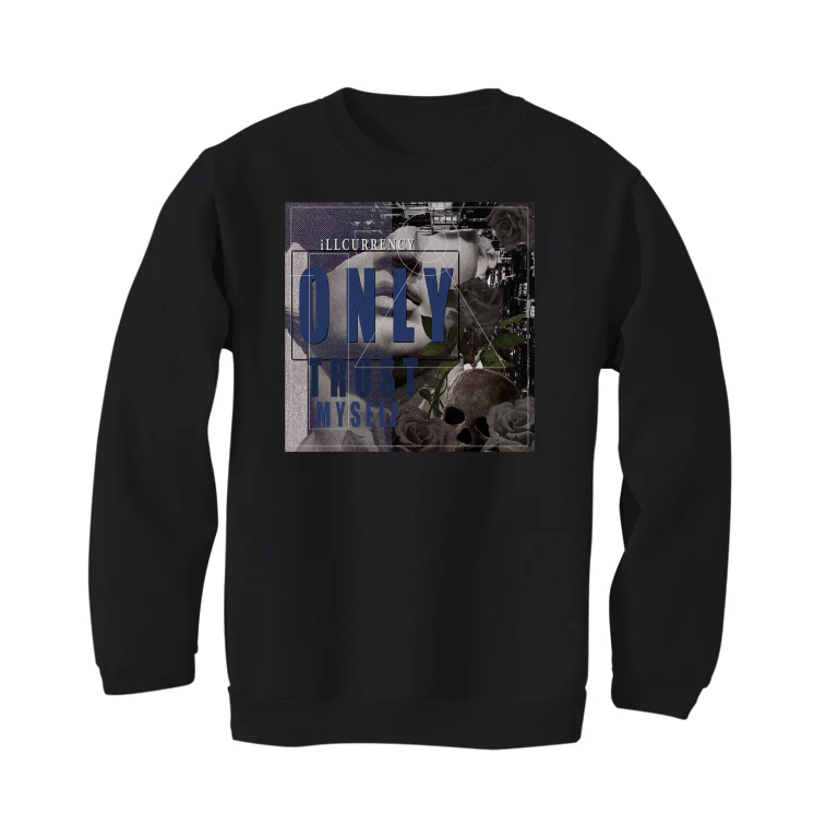 Air Jordan 13 Retro French Blue - Black T-Shirt (ONLY TRUST MYSELF) - Image 4