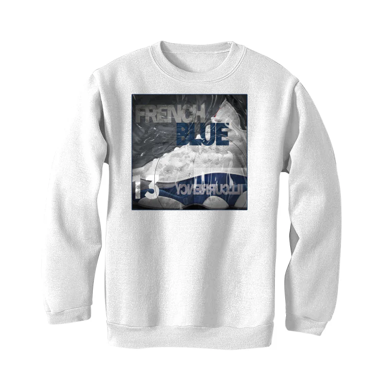 Air Jordan 13 Retro French Blue - White T-Shirt (FRENCH BLUE) - Image 4