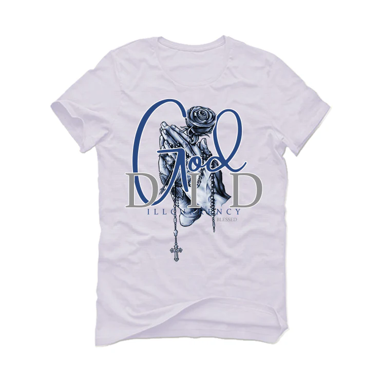 Air Jordan 13 “French Blue” White T-Shirt (God Did) - Image 2