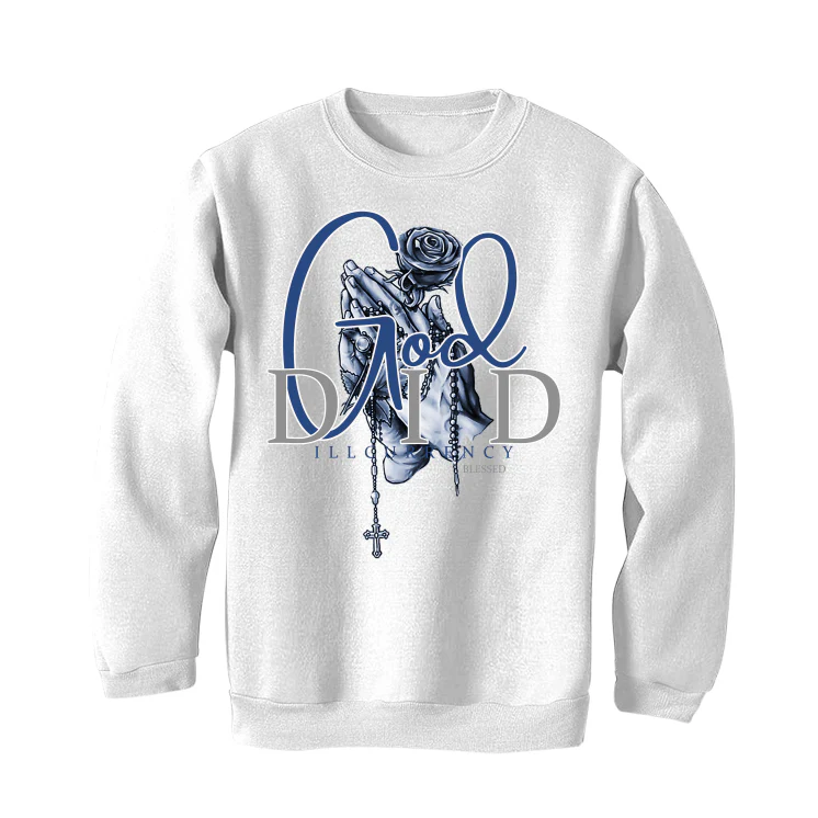 Air Jordan 13 “French Blue” White T-Shirt (God Did) - Image 4
