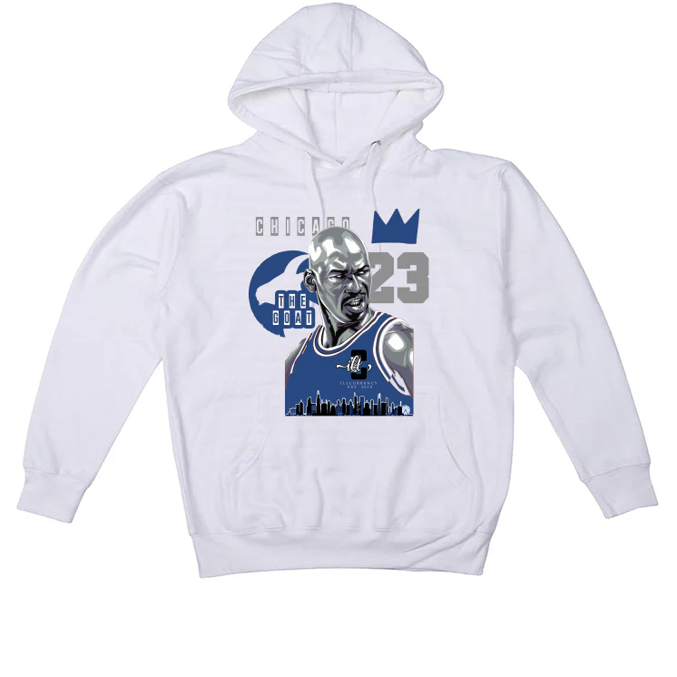 Air Jordan 13 “French Blue” White T-Shirt (The Goat) - Image 3