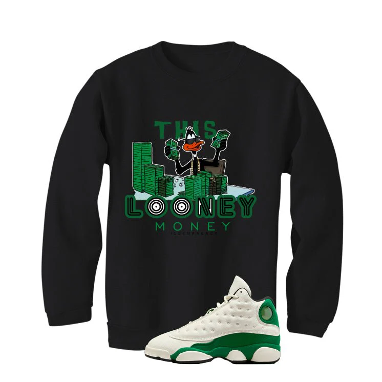 Air Jordan 13 GS Pine Green Black T-Shirt (Looney Money)| illcurrency - Image 4