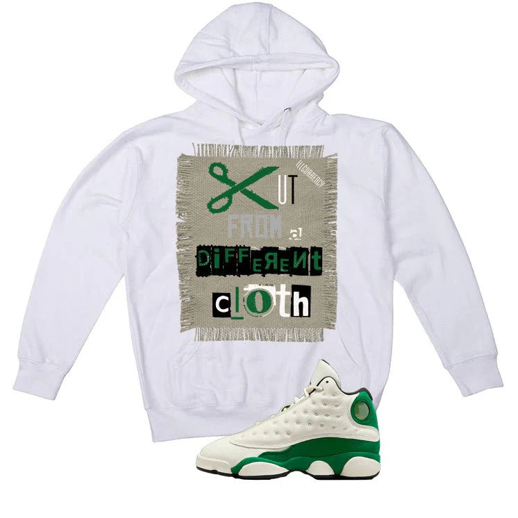 Air Jordan 13 GS Pine Green White T-Shirt (Cut from a different cloth)| illcurrency - Image 3