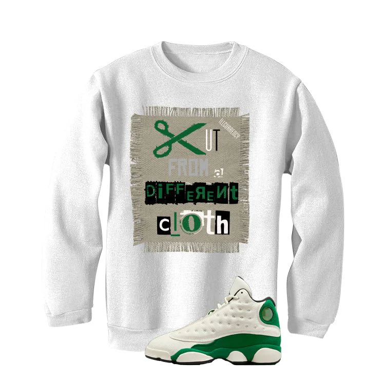 Air Jordan 13 GS Pine Green White T-Shirt (Cut from a different cloth)| illcurrency - Image 4