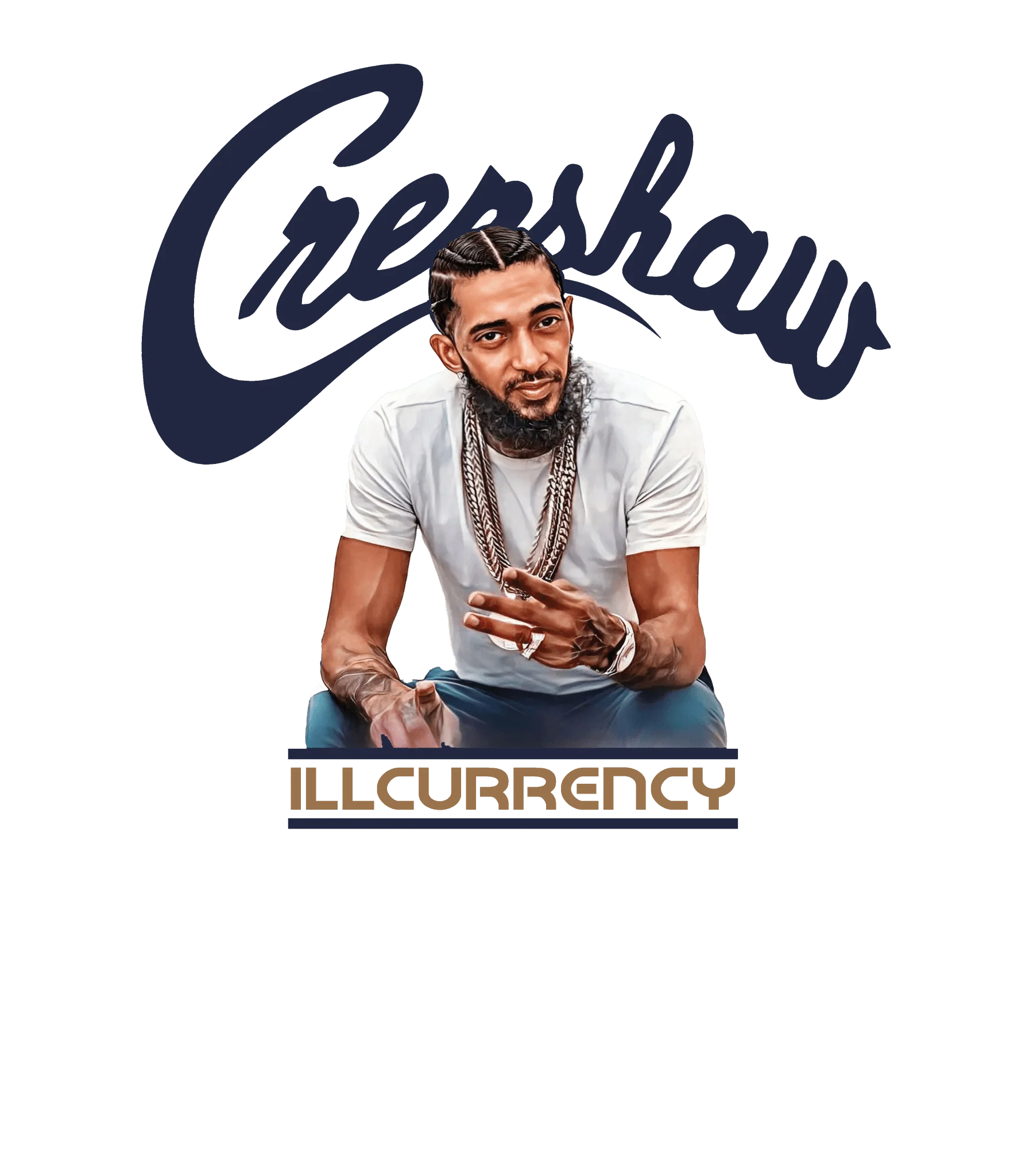 Air Jordan 13 Midnight Navy White T-Shirt (Crenshaw)| illcurrency