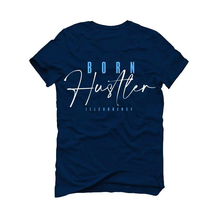 Air Jordan 13 “Obsidian” 2021 Navy Blue T-Shirt (Born Hustler) - Image 2