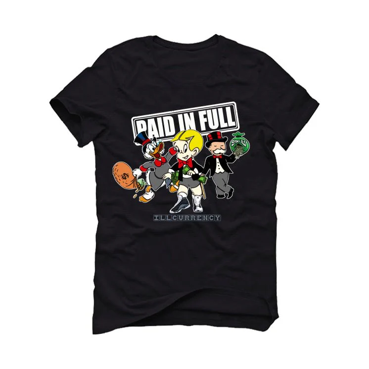 Air Jordan 13 Retro “Black Flint”| ILLCURRENCY Black T-Shirt (Paid in Full) - Image 2