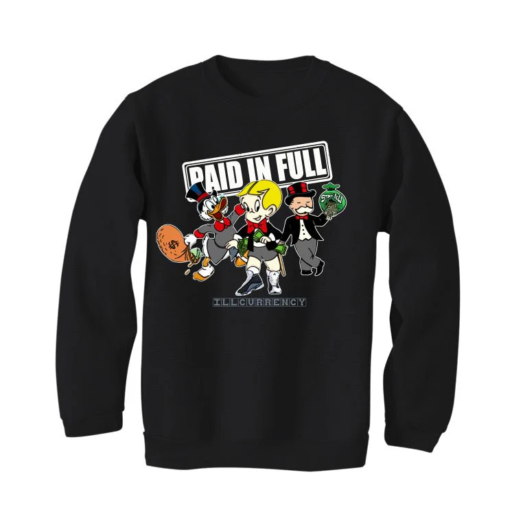 Air Jordan 13 Retro “Black Flint”| ILLCURRENCY Black T-Shirt (Paid in Full) - Image 4