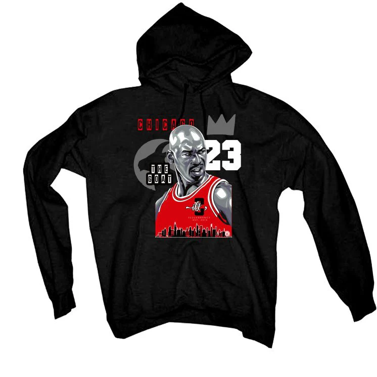 Air Jordan 13 Retro “Black Flint”| ILLCURRENCY Black T-Shirt (The Goat 23) - Image 3
