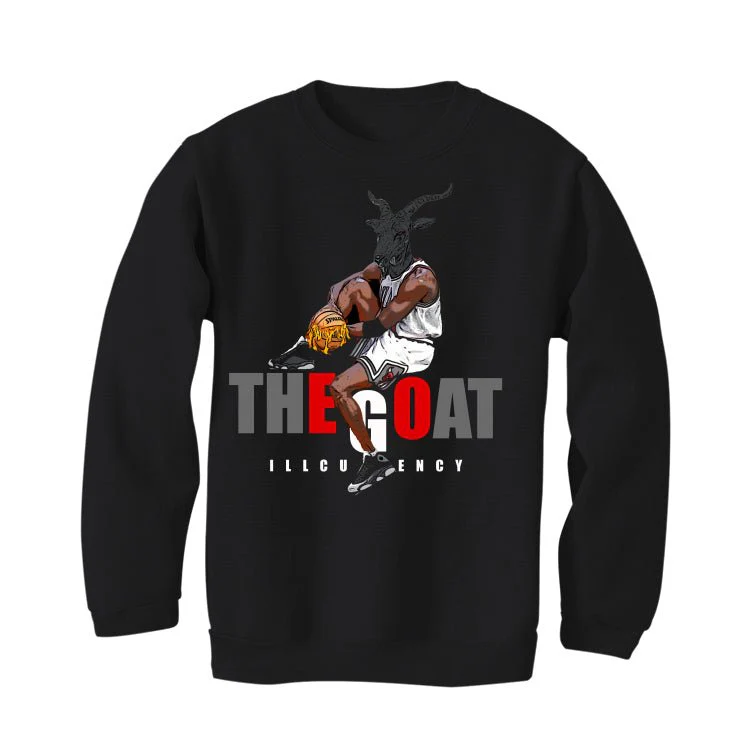 Air Jordan 13 Retro “Black Flint”| ILLCURRENCY Black T-Shirt (The Goat) - Image 4