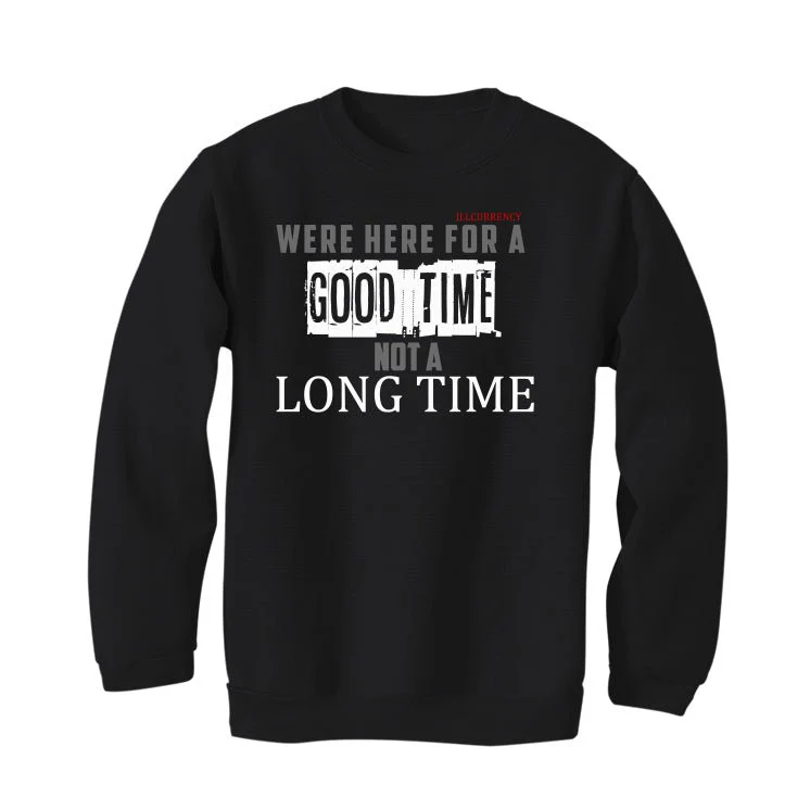 Air Jordan 13 Retro “Black Flint”| ILLCURRENCY Black T-Shirt (Were here for a good time) - Image 4