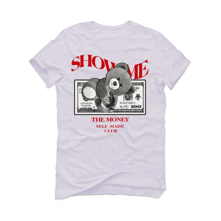 Air Jordan 13 Retro “Black Flint”| ILLCURRENCY White T-Shirt (SHOW ME) - Image 2