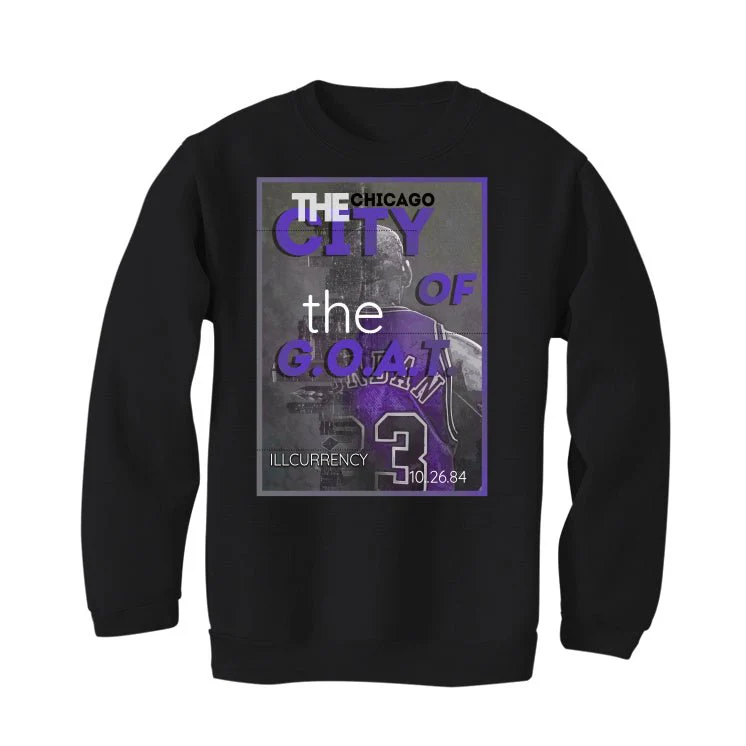 Air Jordan 13 Retro Purple Venom - Black T-Shirt (CITY OF GOAT) - Image 4
