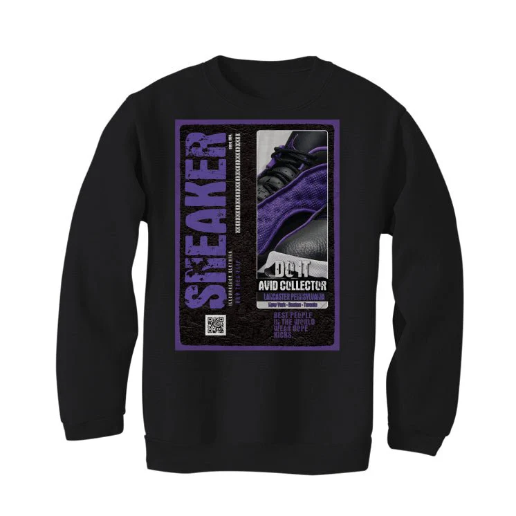Air Jordan 13 Retro Purple Venom - Black T-Shirt (SNEAKER COLLECTOR) - Image 4