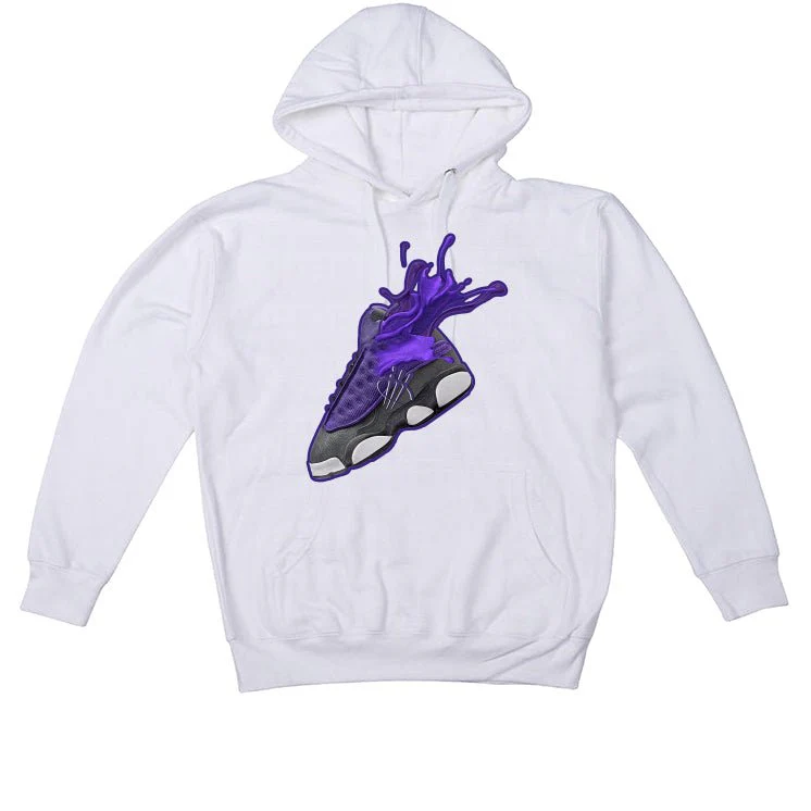 Air Jordan 13 Retro Purple Venom - White T-Shirt (SPLASH) - Image 3