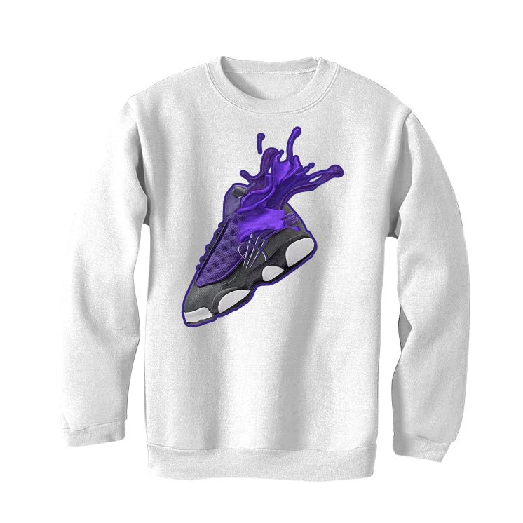 Air Jordan 13 Retro Purple Venom - White T-Shirt (SPLASH) - Image 4
