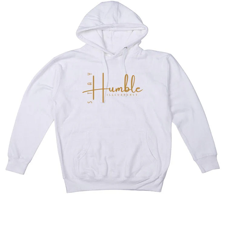 Air Jordan 13 “Wheat” | illcurrency White T-Shirt (Stay Humble) - Image 3