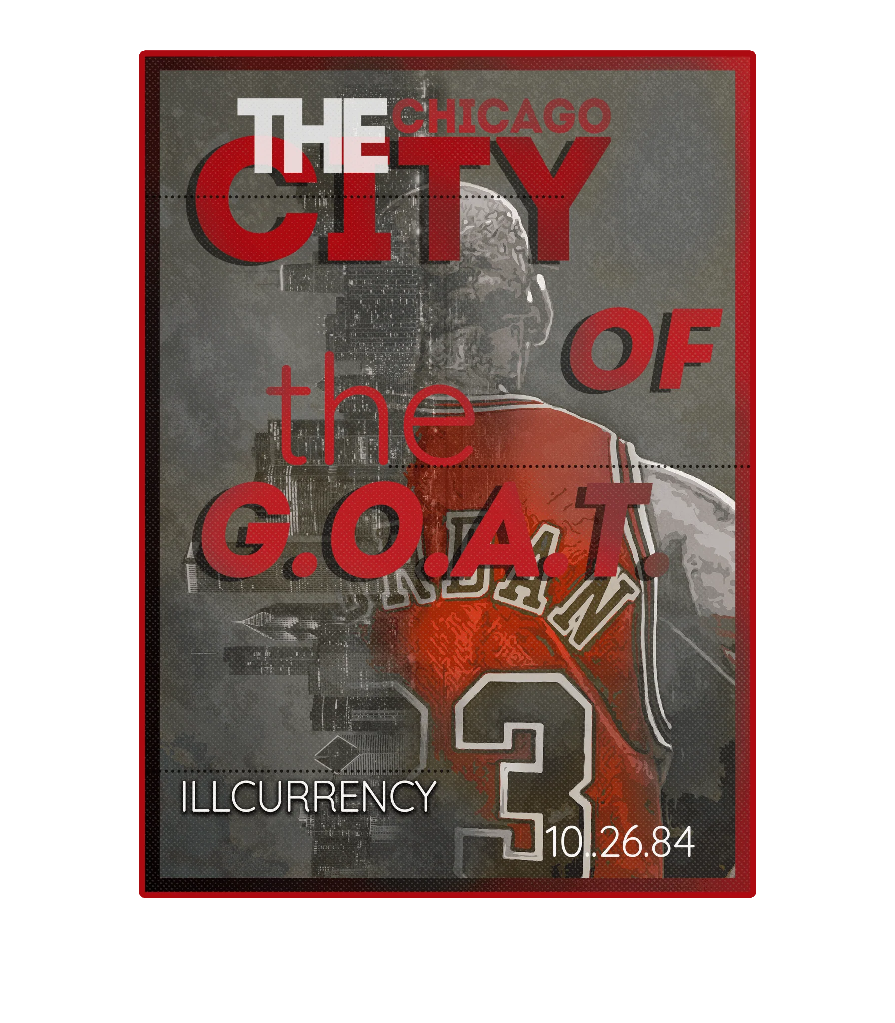 Air Jordan 13 Wolf Grey - Black T-Shirt (CITY OF THE GOAT)