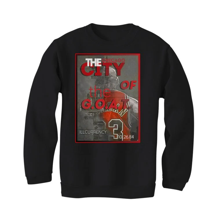 Air Jordan 13 Wolf Grey - Black T-Shirt (CITY OF THE GOAT) - Image 4