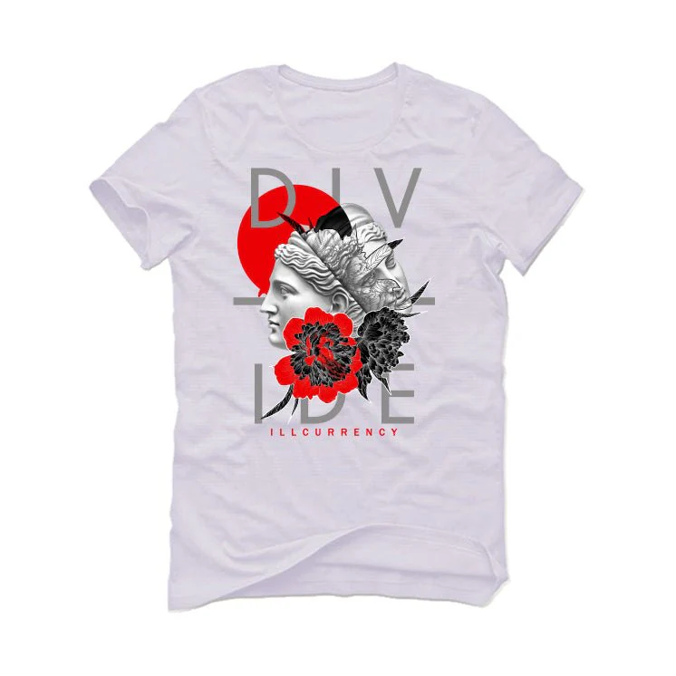 Air Jordan 13 Wolf Grey - White T-Shirt (Divide) - Image 2