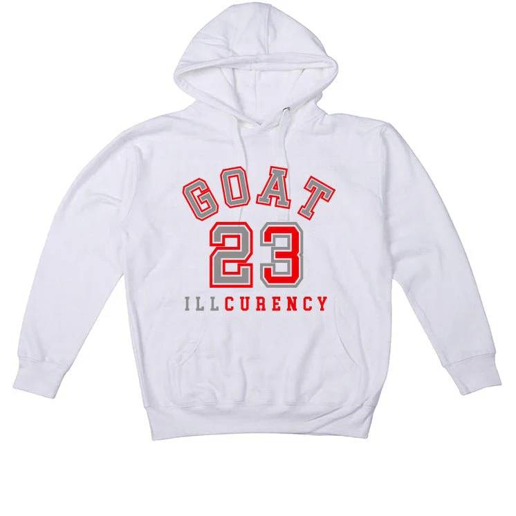 Air Jordan 13 Wolf Grey - White T-Shirt (GOAT 23) - Image 3