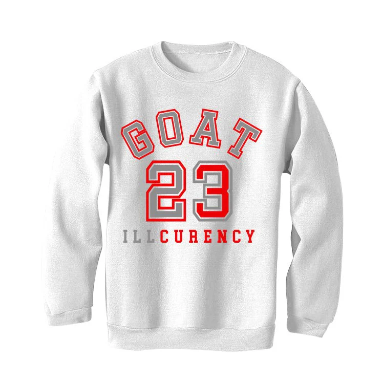 Air Jordan 13 Wolf Grey - White T-Shirt (GOAT 23) - Image 4