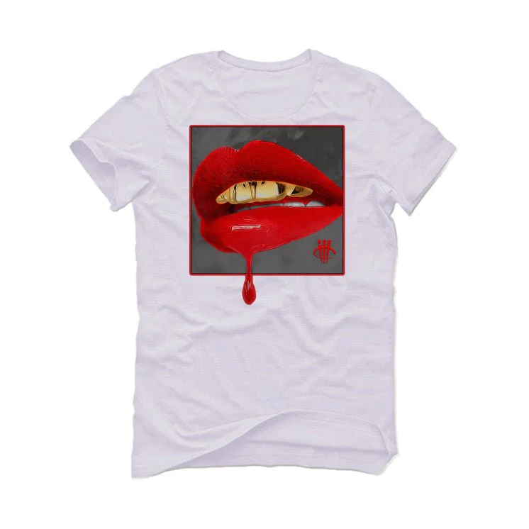 Air Jordan 13 Wolf Grey - White T-Shirt (LIPSTICK) - Image 2