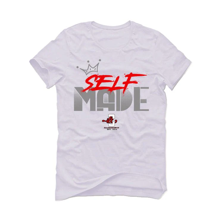 Air Jordan 13 Wolf Grey - White T-Shirt (Self Made) - Image 2