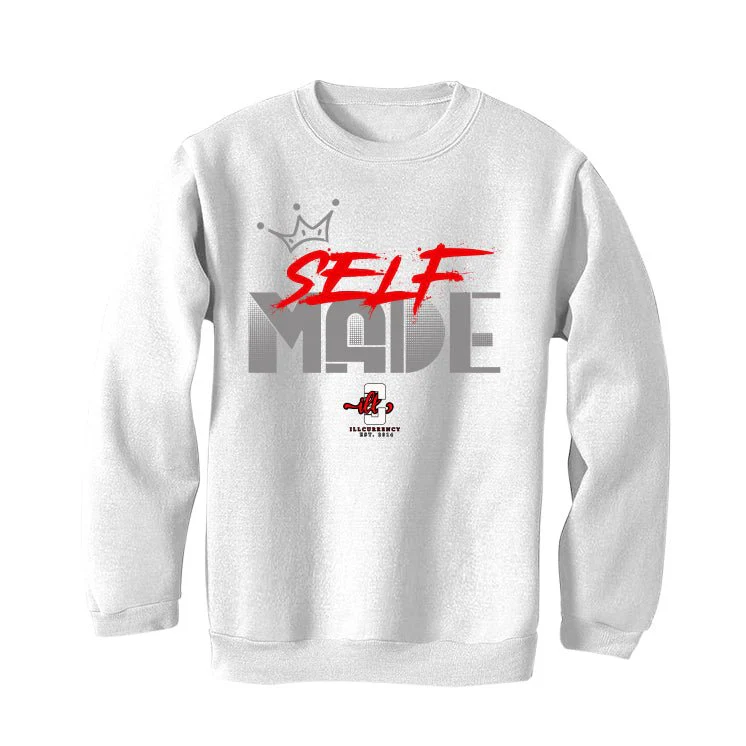 Air Jordan 13 Wolf Grey - White T-Shirt (Self Made) - Image 4