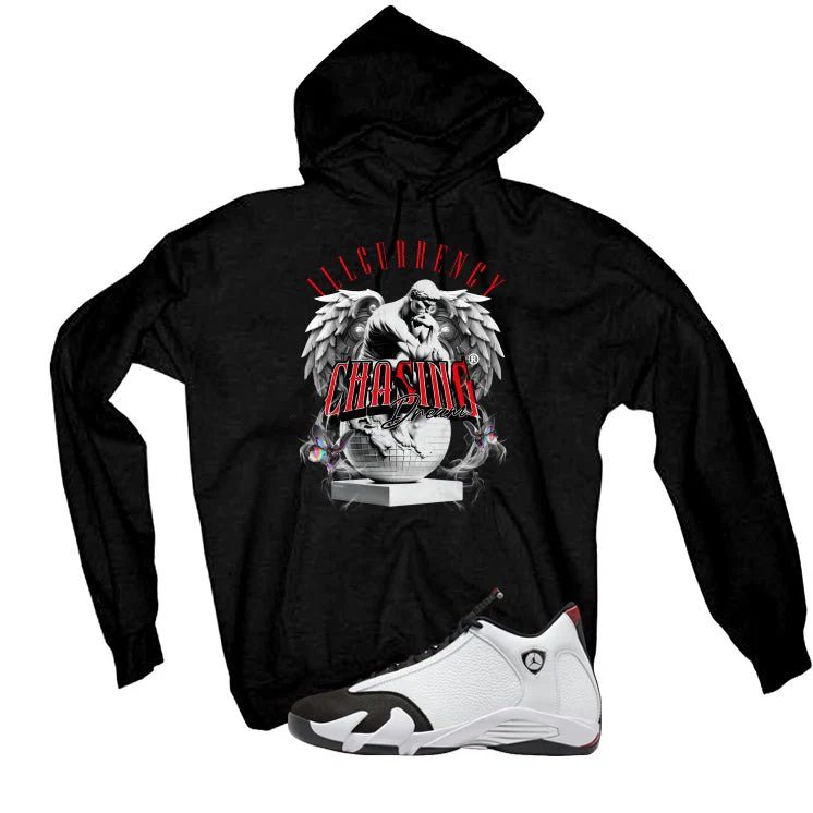 Air Jordan 14 Black Toe Black T-Shirt (Chasing Dreams)| illcurrency - Image 3