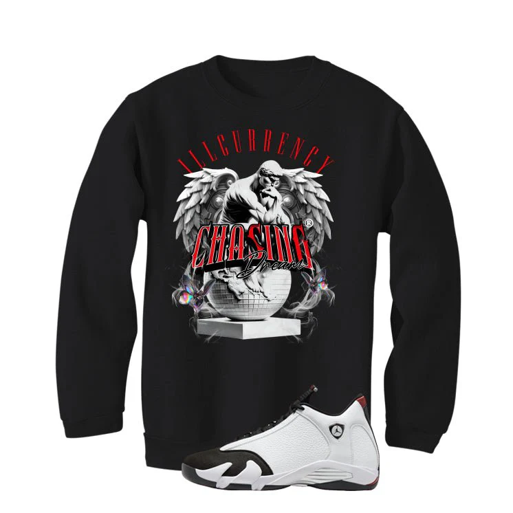 Air Jordan 14 Black Toe Black T-Shirt (Chasing Dreams)| illcurrency - Image 4