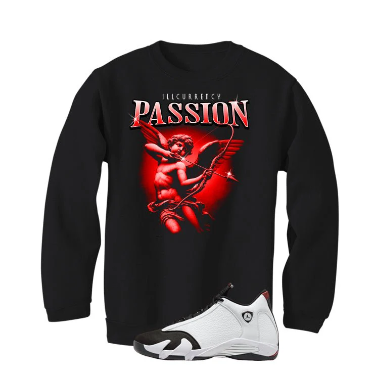 Air Jordan 14 Black Toe Black T-Shirt (Passion)| illcurrency - Image 4