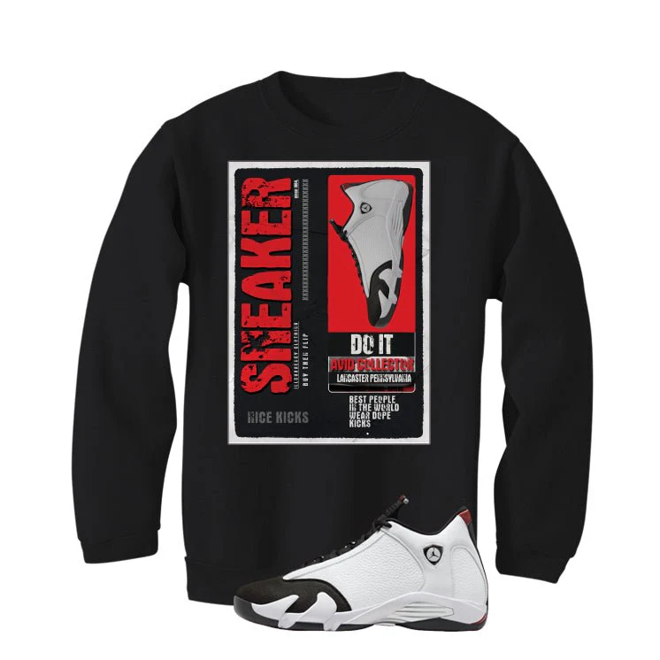 Air Jordan 14 Black Toe Black T-Shirt (Sneaker Collector)| illcurrency - Image 4