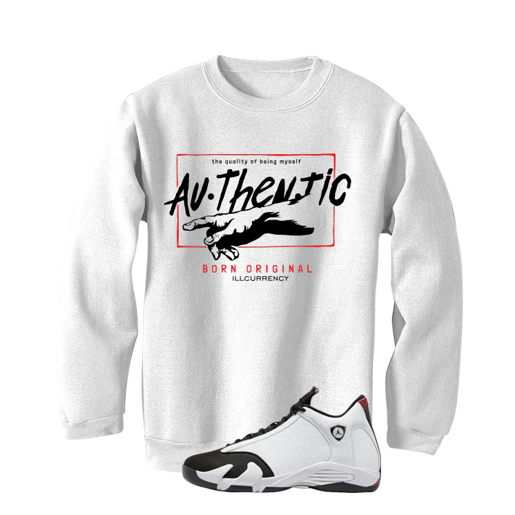 Air Jordan 14 Black Toe White T-Shirt (Authentic)| illcurrency - Image 4