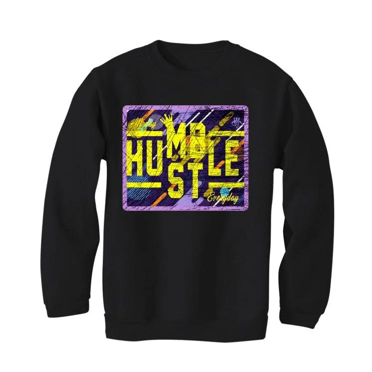 Air Jordan 14 “Doernbecher" Black T-Shirt (hustler humble everyday) - Image 3