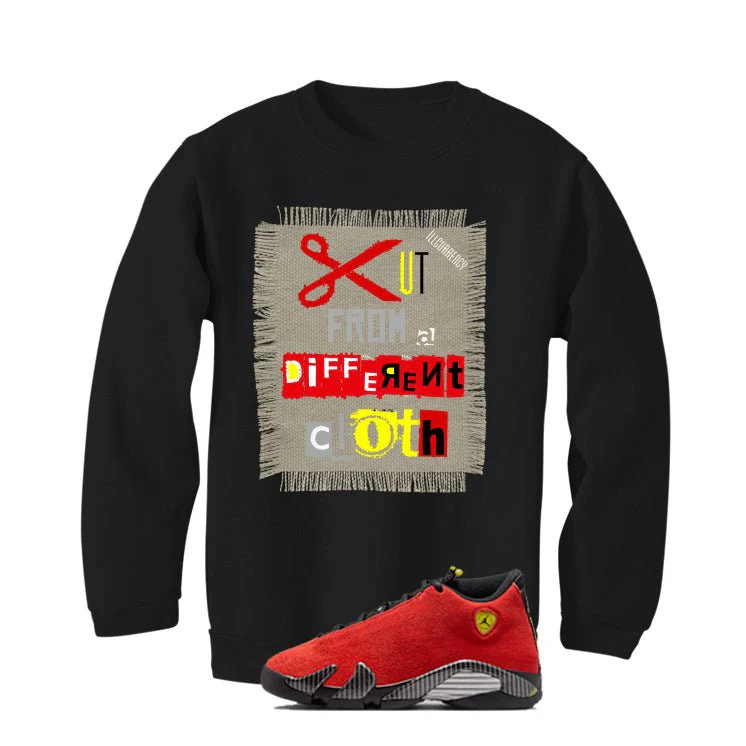 Air Jordan 14 Ferrari Black T-Shirt (Cut from a different cloth)| illcurrency - Image 4