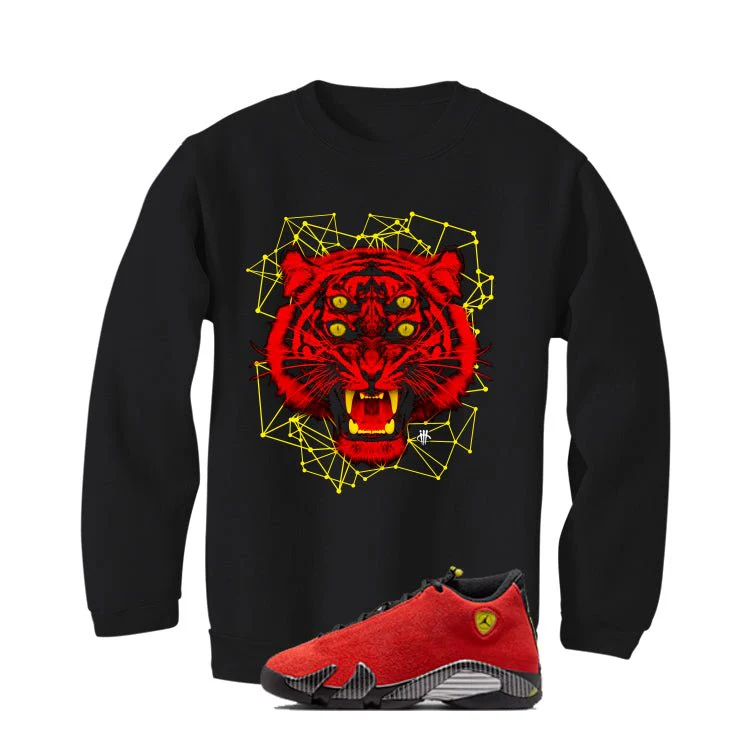 Air Jordan 14 Ferrari Black T-Shirt (Four Eyes)| illcurrency - Image 4