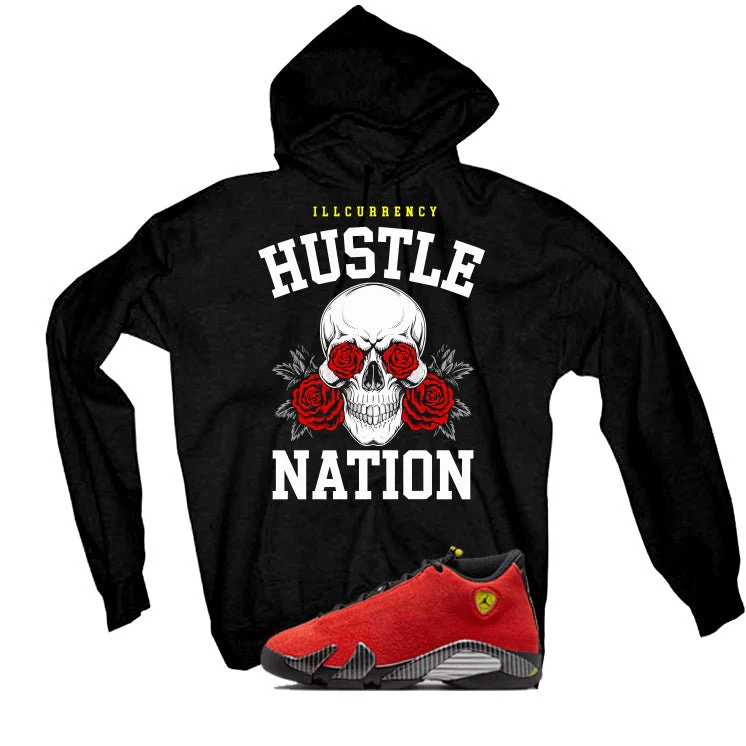 Air Jordan 14 Ferrari Black T-Shirt (Hustle Nation)| illcurrency - Image 3
