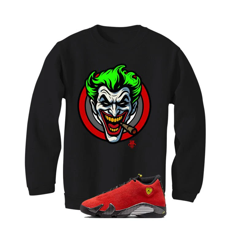 Air Jordan 14 Ferrari Black T-Shirt (Joke The Joker)| illcurrency - Image 4